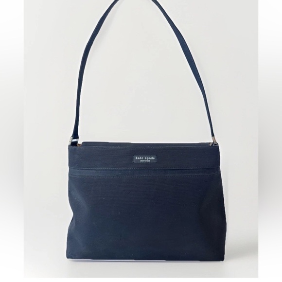 kate spade Handbags - Vintage 90s Y2K Kate Spade Black Silk Zebra Print Lining Magnetic Closing *flaws